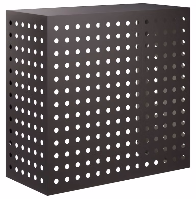 Coperchio per aria condizionata nero 110 x 50 x 105 cm acciaio