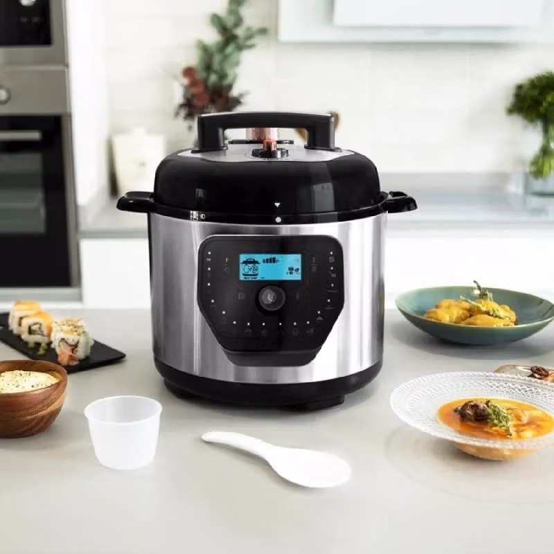 Pentola programmabile Cecotec H Deluxe in acciaio inossidabile color argento con timer e capacità 6,0 l – 2