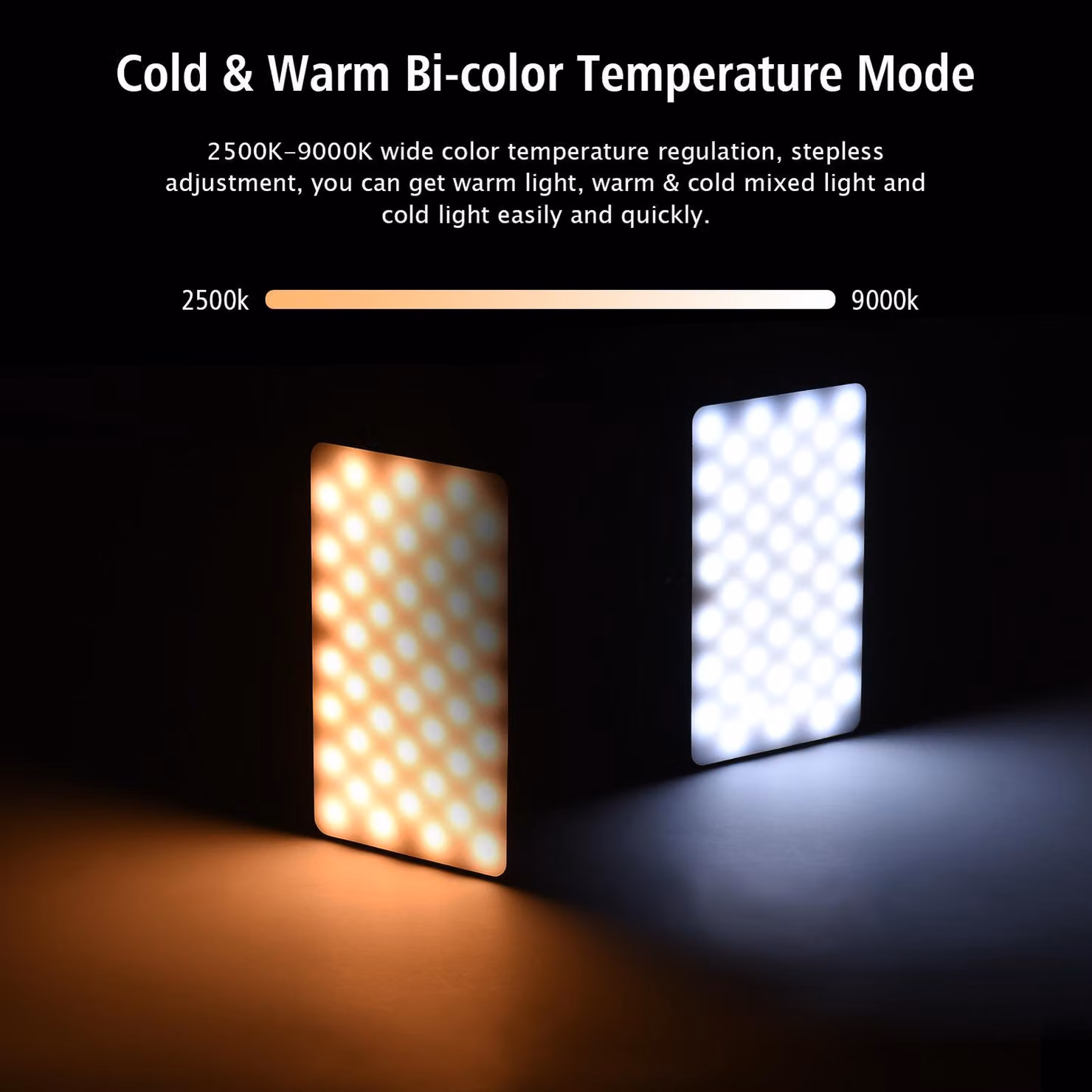 Andoer W140 RGB LED luce video ricaricabile fotografia di riempimento CRI95+ 2500K-9000K Dimmerabile 20 effetti di luce con display LCD adattatore cold shoe per vlog live streaming conferenza registrazione prodotto