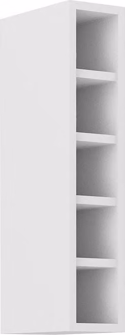 Mobiletto superiore a giorno LUNARA - larghezza 15 cm, bianco