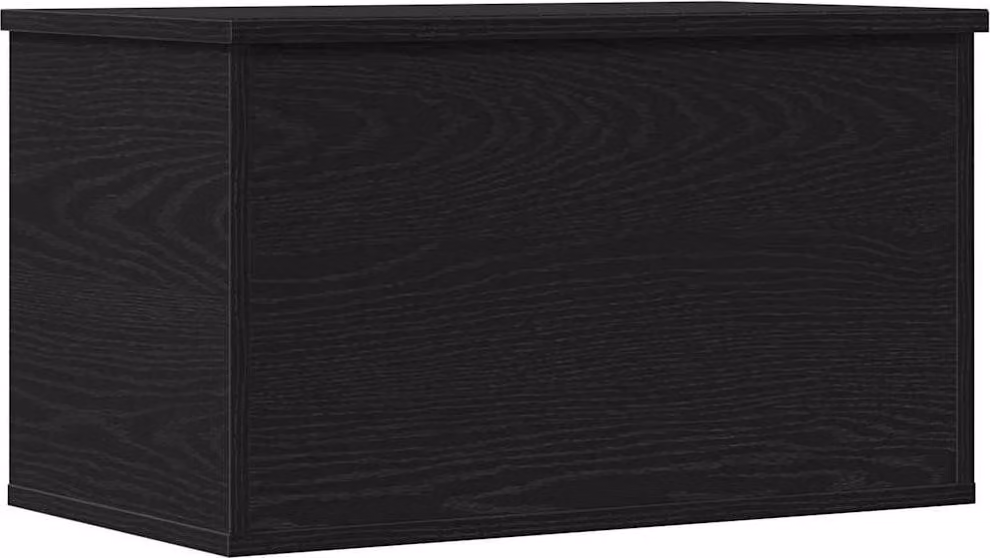 Scatola di Stoccaggio Rovere Nero 60 x 35 x 35 cm