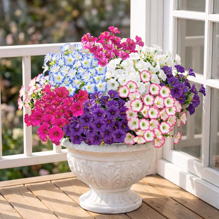 12 fiori artificiali resistenti ai raggi UV, ideali per la decorazione sia interna che esterna