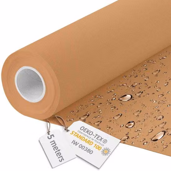 Tela impermeabile, larghezza 160 cm, 220 g/m², beige, 5 metri