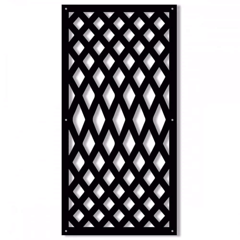 SIVIGLIA Pannello traforato in PVC nero L: 98 cm, H: 198 cm, Spessore: 10 mm – 2