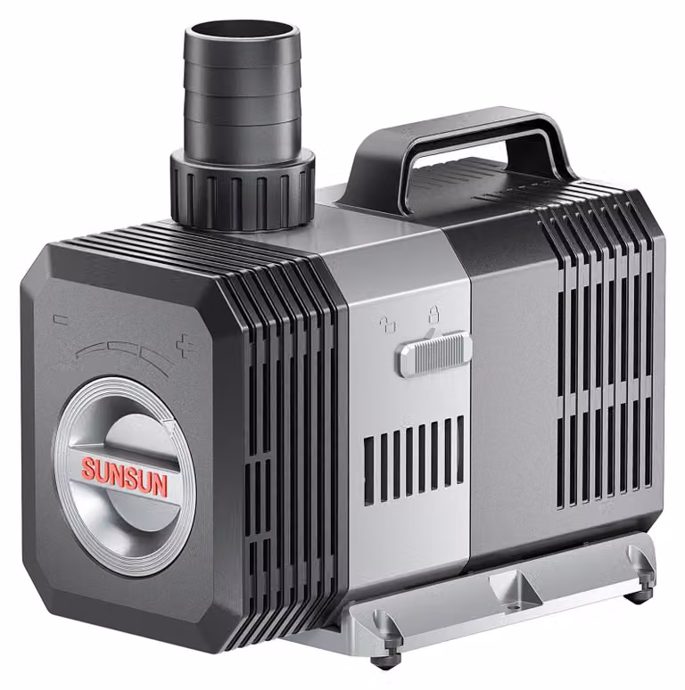 Pompa per stagno, portata 3000 litri/ora, potenza 10 Watt, tensione 230 Volt, materiale ABS, colore nero