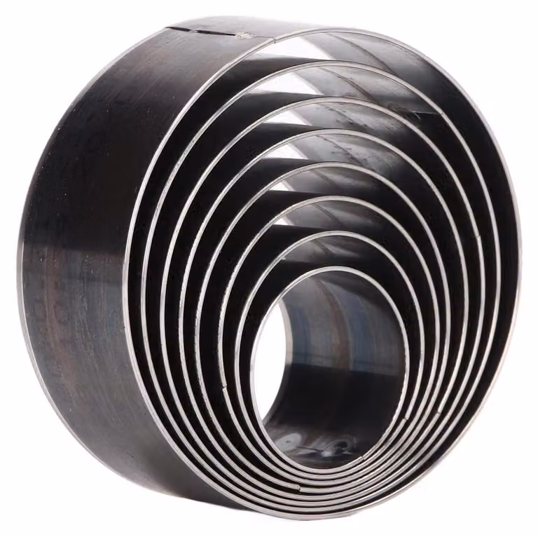 Forme per stampaggio del cuoio, rotonde, set da 8 pezzi, diametro da 25 a 60 mm, acciaio legato