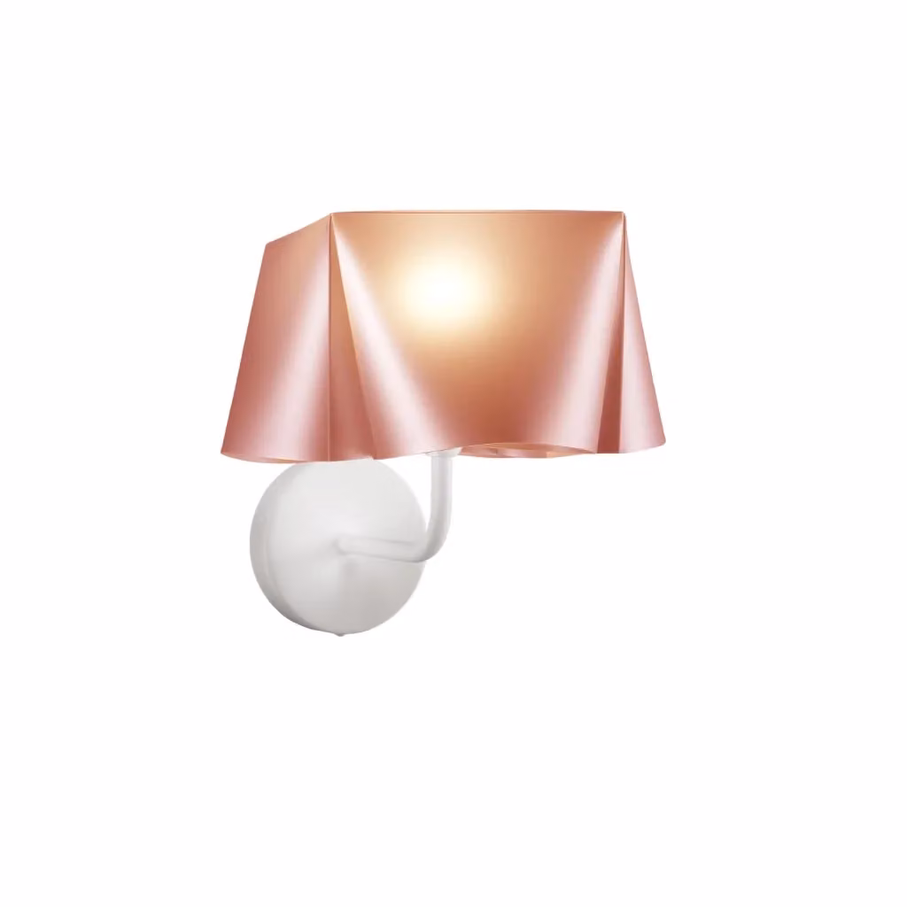 Applique Moderna Wanda Polilux Linea Zero in Rame e Metallo con 1 Luce E14 – 2