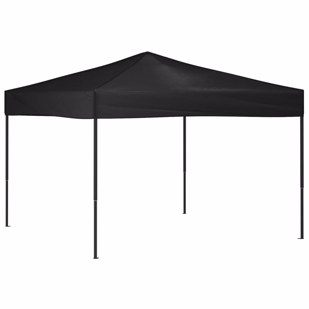Tenda per Feste Pieghevole Nera 3x3 m