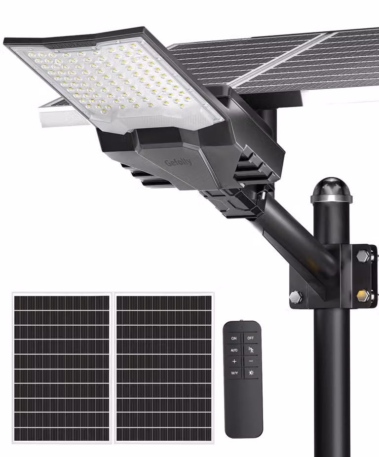 Lampada solare con 92 LED, batteria da 50.000 mAh, grado di protezione IP68, temperatura di colore 6500 K, luminosità di 9200 lumen