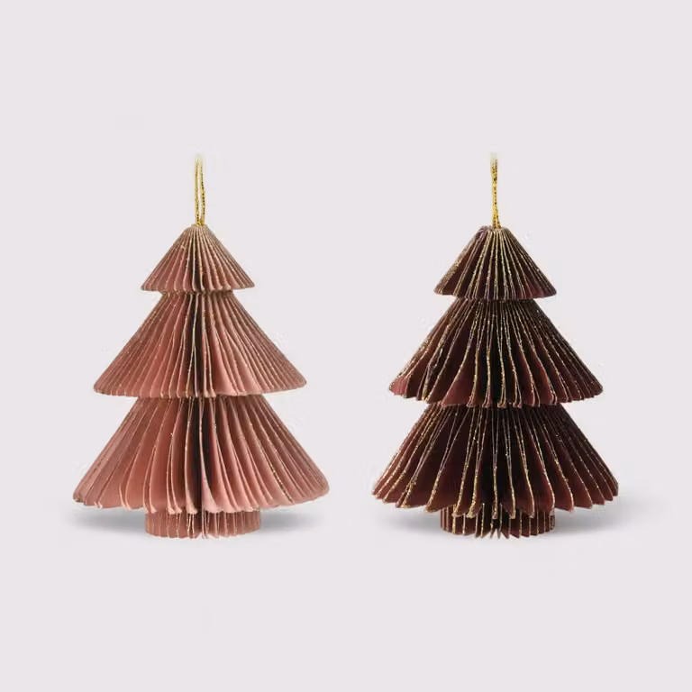 Calista - Decorazioni in carta per Albero di Natale in 2 colori