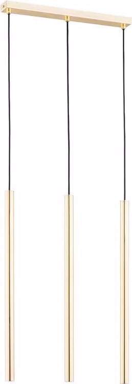 Lampada a sospensione COLLET dorata 3xG9x10W in metallo, dimensioni: 100x4x60 cm, IP20, Alfa