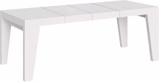 Tavolo allungabile Naxor Premium Bs Com bianco frassino L/P/H: 180 x 90 x 77 cm, estensibile fino a 440 cm