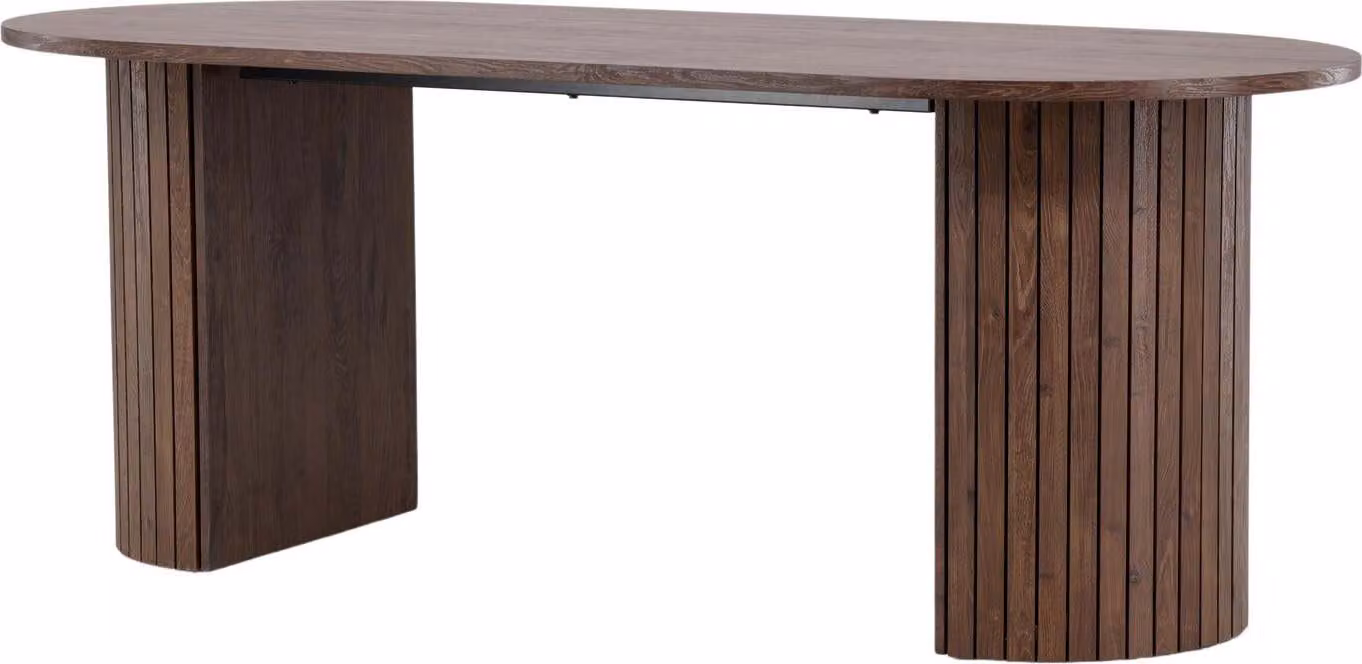 FURNLUX Tavolo da pranzo Haron Noce 90cm / Hauptfarbe: Braun / Dimensioni: 90 x 200 x 75 cm