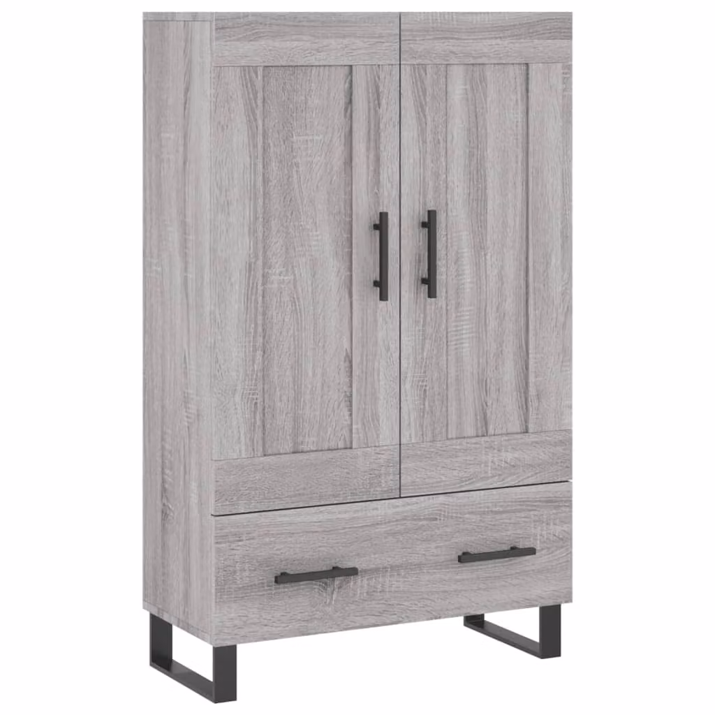 Credenza Grigio Sonoma 69,5x31x115 cm in Legno Multistrato