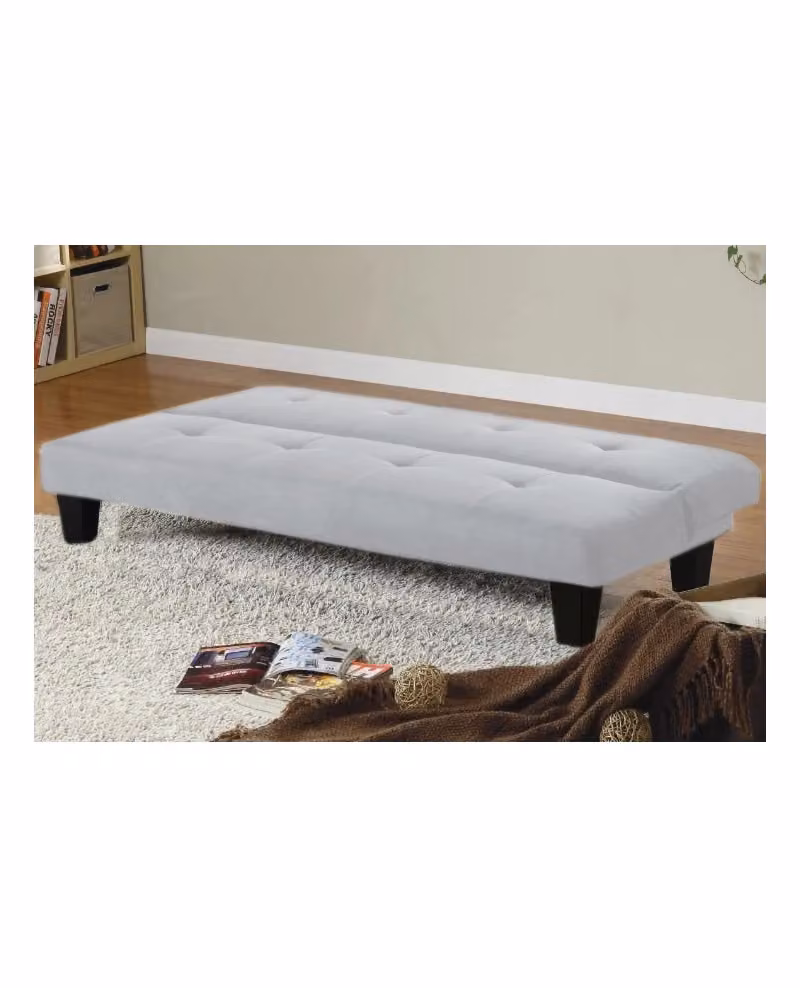 Divano letto 3 posti Sicorage Jessut reclinabile in microfibra bianco L: 164 cm – 2
