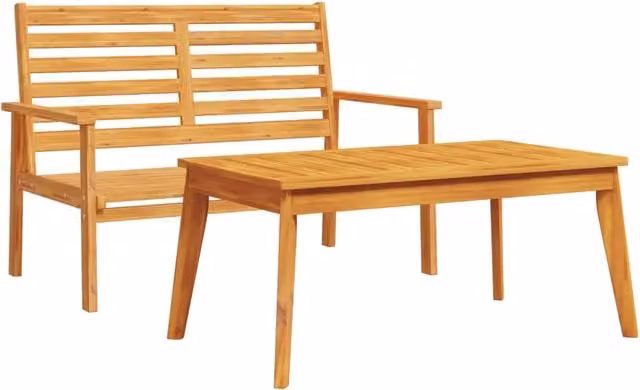 Set da Giardino | Set Salotto da Giardino in Legno Massello di Acacia