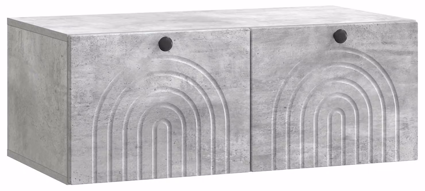 Mobile Porta TV da Muro Grigio Cemento 78,5 x 41 x 30 cm