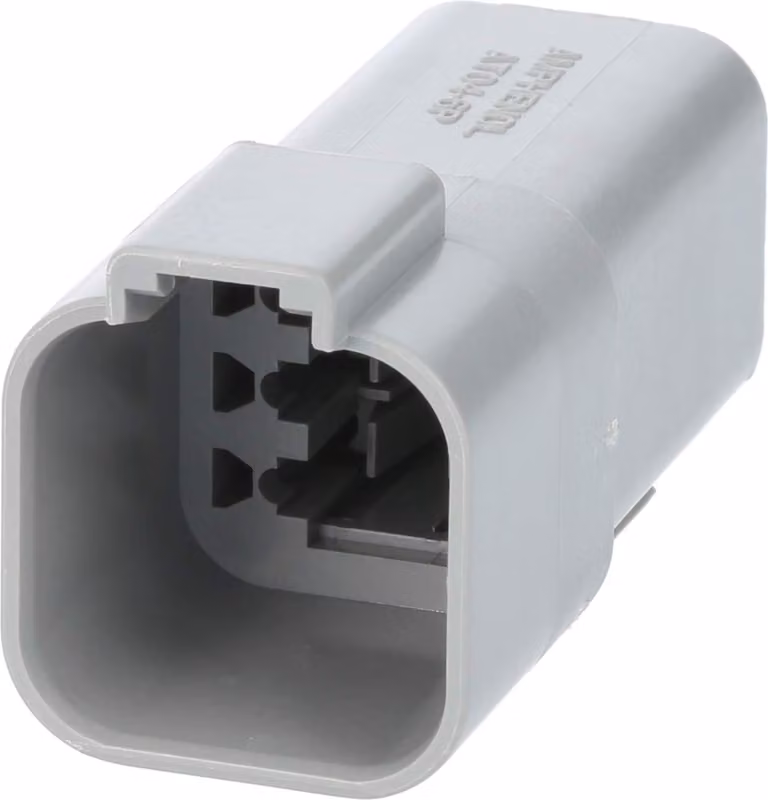 Amphenol AS-6SM 112 Connettore per cavo serie AT con guarnizione ridotta, 6 poli, connessione a crimpare Diametro isolamento