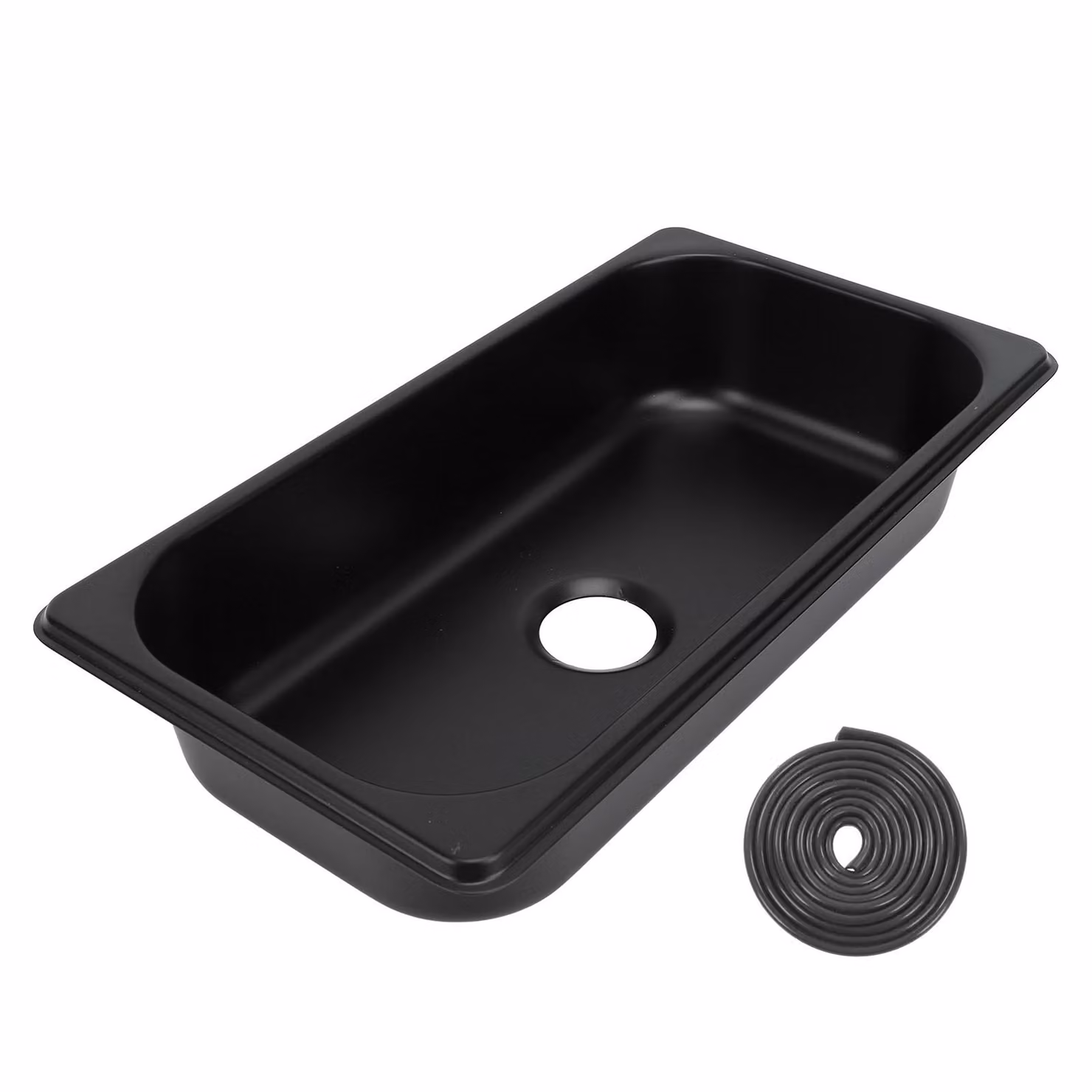 Lavandino per camper, acciaio inox 304, 12,8 x 6,93 x 2,56 pollici, lavamano incorporato con scarico da 40 mm per barca, roulotte e camper