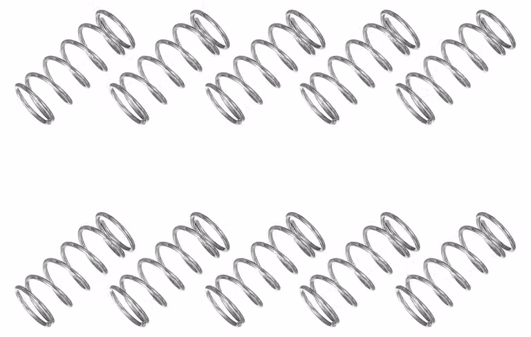 Molla a compressione, dimensioni 11x1x25 mm, acciaio inossidabile 304, confezione da 10 pezzi