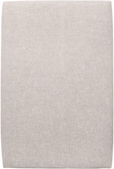 Testiera in tessuto natté beige chiaro liscio L90 cm