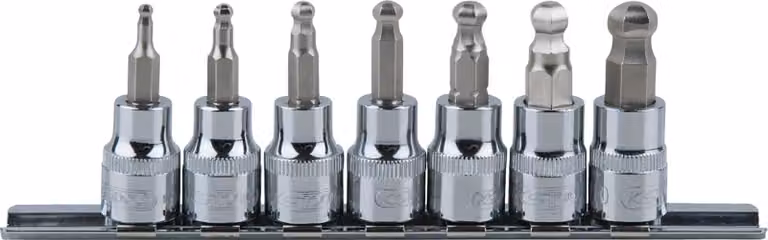KS TOOLS 3/8" CHROMEplus set di bussole a testa esagonale 7 pz.3-10 mm - 918.3772