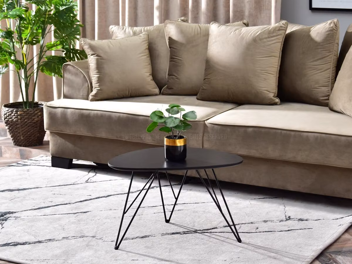 Tavolino da caffè di design 60 ALIRIO - nero