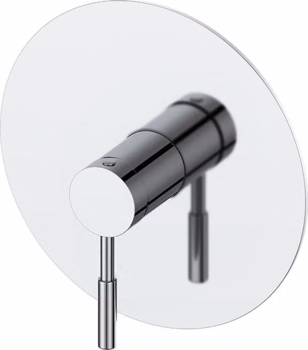 Beitz & Walz Aqvadesign Kit di montaggio pronto all'uso per soffione doccia / rotondo / nuovo / cromato per C-Box
