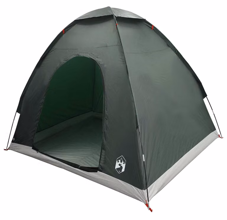 Tenda da campeggio con tetto verde, dimensioni 190 x 140 x 105 cm