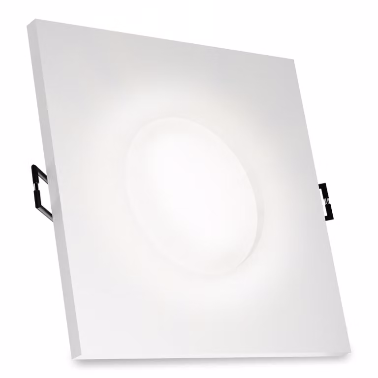 SSC-LUXon BEDA luce da incasso LED piatta IP65 con modulo LED sostituibile 5W bianco neutro - luce da incasso bagno bianco 230V per bagno doccia