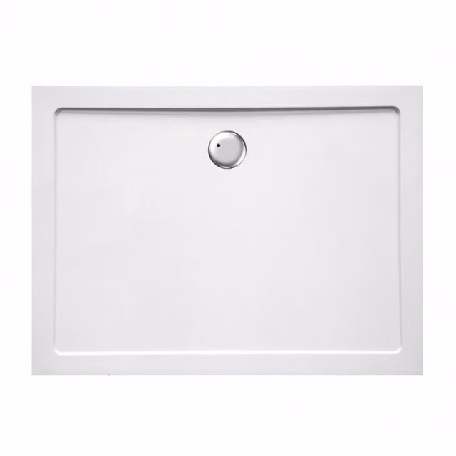 Piatto doccia rettangolare Easyflat MONACO in resina minerale bianco, L: 90 cm, P: 72 cm, H: 3,5 cm