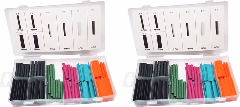 Set di tubi termorestringenti (240 pezzi: 4, 5, 7 e 8 mm)