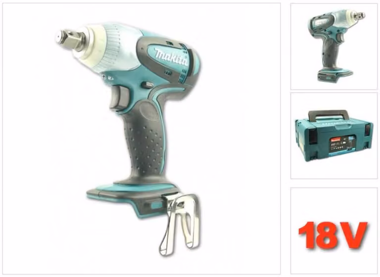 Avvitatore a impulsi a batteria Makita BTW 251 ZJ 18V 230Nm in MAKPAC 2 - senza batteria e caricabatterie