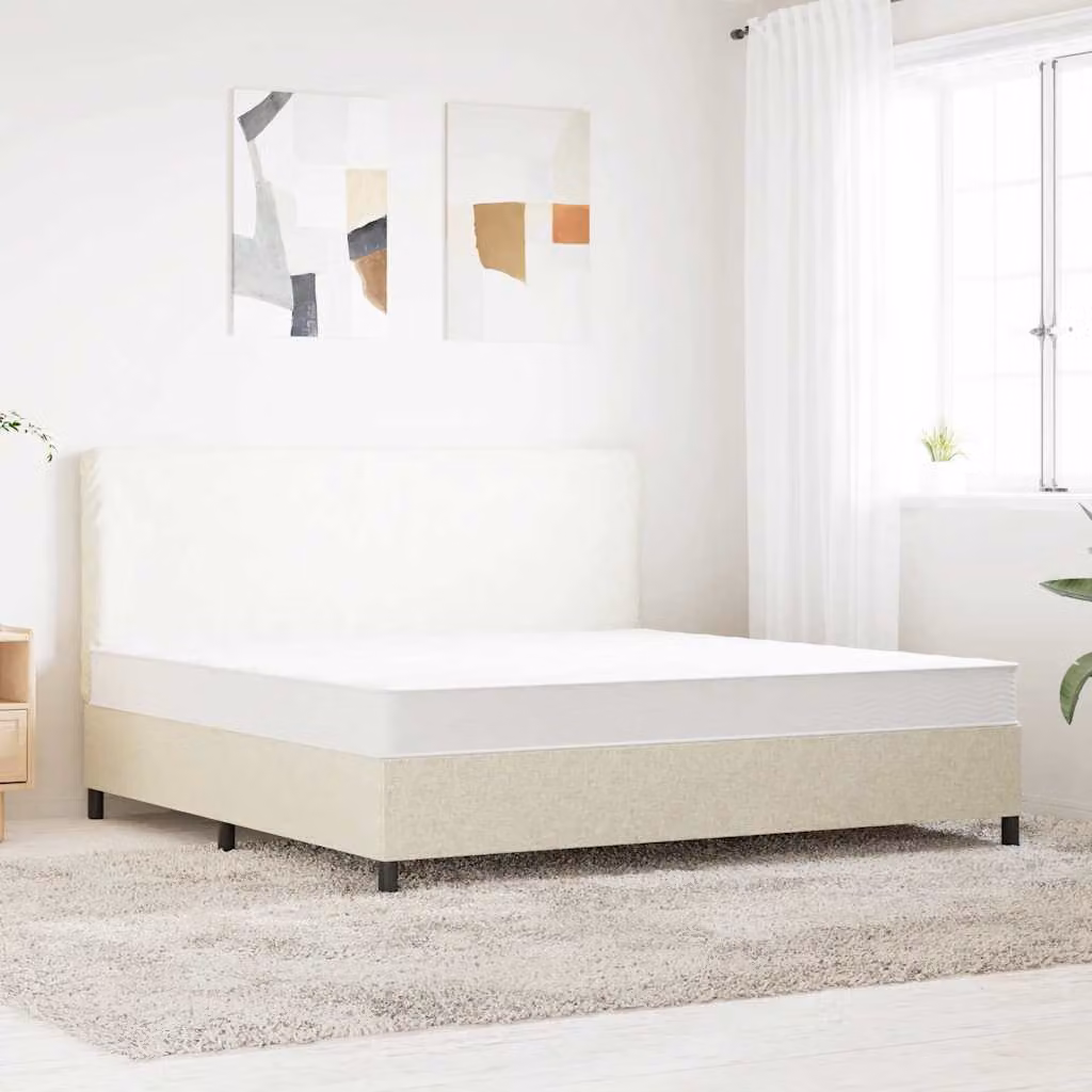 vidaXL Materasso a Molle Bonnell Medio con Rivestimento Rimovibile L: 200 cm, P: 180 cm, H: 18 cm