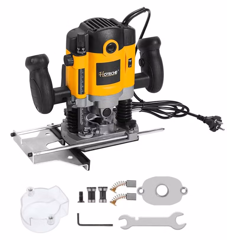 Fresatrice a colonna da 1200 W, mandrino da 6 mm, profondità di taglio di 30 mm, in alluminio