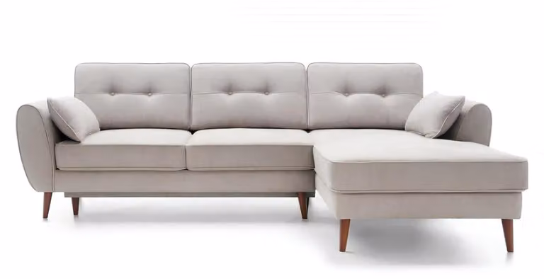 Design Schlafsofa Couch Sofa Polster Wohnzimmer Ecksofa Textl Stoff Garnitur
