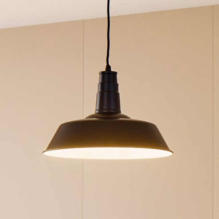 Lampada a sospensione Laylan Lindby, dimmerabile, Nero, Soggiorno / Sala da pranzo, Metallo, Moderno, Lampada a sospensione