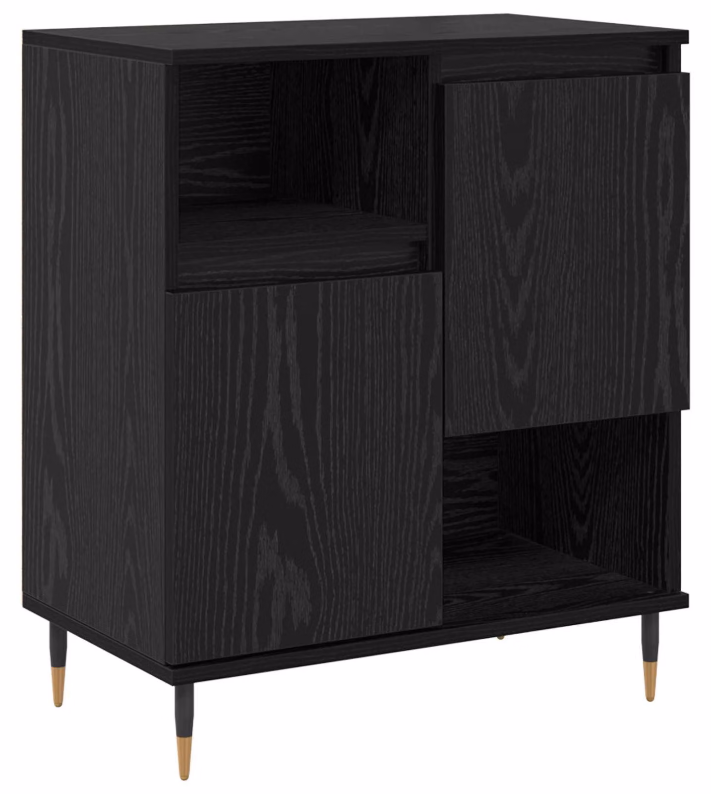 Credenza Rovere Nero 60 x 35 x 70 cm