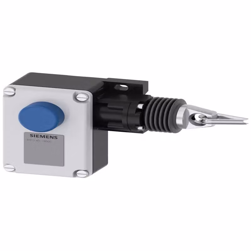 Interruttore a fune Siemens SIRIUS, custodia in metallo, 1xM20x1,5, 1N+1A, blocco di sicurezza EN ISO 13850 3SE71401BD00