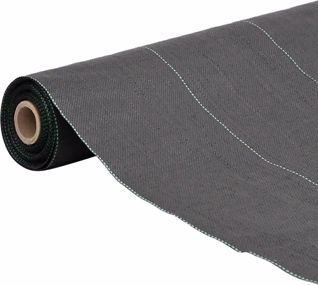 Membrana antierbacce nera vidaXL in plastica per giardino ornamentale L: 1 m, P: 200 m