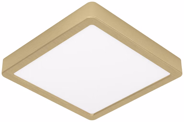 Eglo 900183 FUEVA 5 LED plafoniera 17W 210x210mm Ottone-spazzolato Bianco caldo