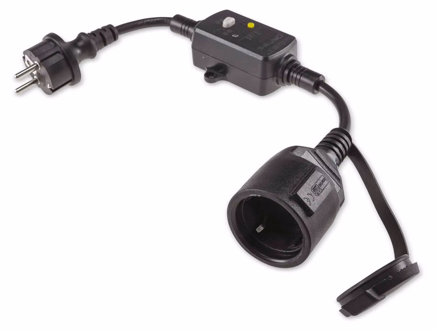 Adattatore di protezione da dispersione a terra 230V, contatto di terra, 30mA IP44