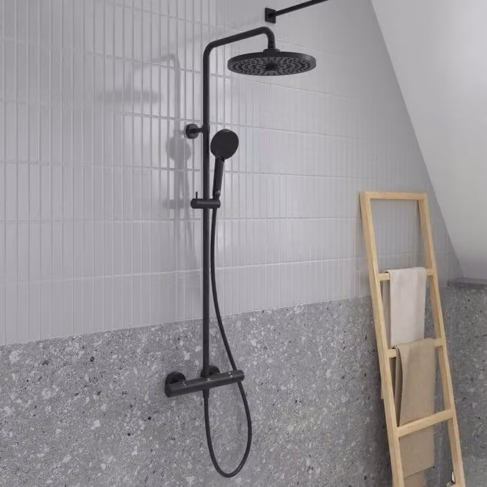 Sistema doccia Ideal Standard Lastani con termostato per doccia, da installare a parete