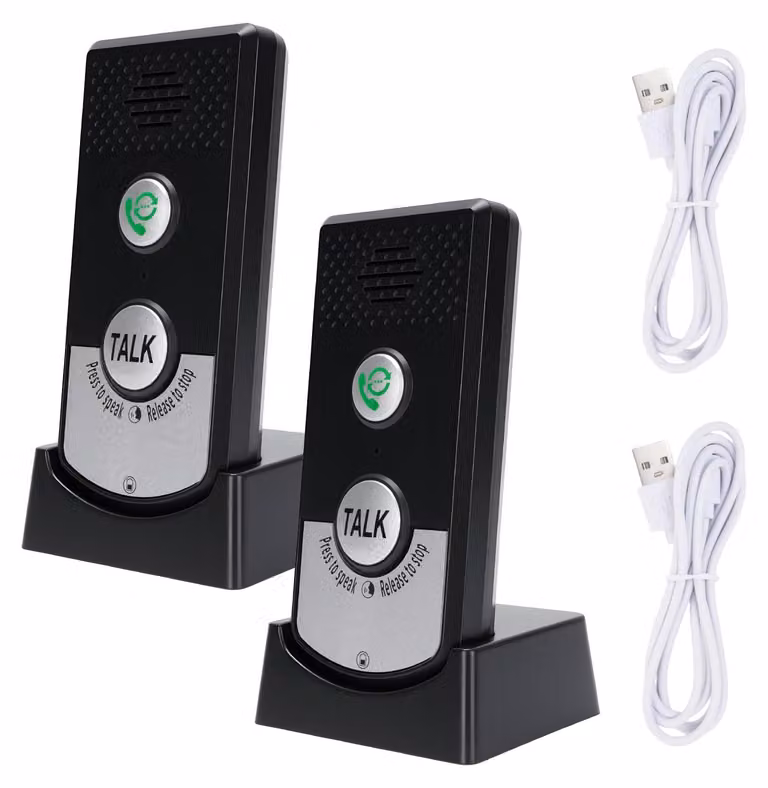 Sistema di interfono wireless, comunicazione bidirezionale, resistente all'acqua, portata di 1000 metri