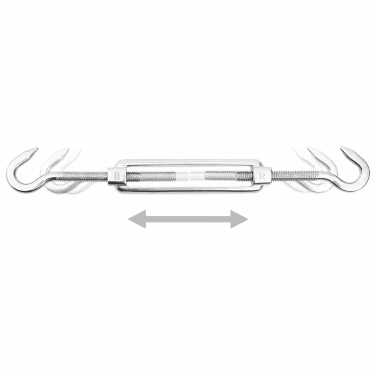 set di accessori per tende da sole in acciaio inox da 12 pezzi