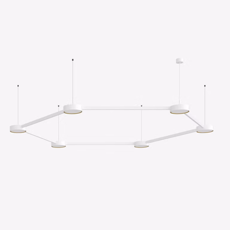 Lampada a sospensione LUCIS INFINITY II 92,9 W 3000 K vetro acrilico bianco 26.000 K 1,60