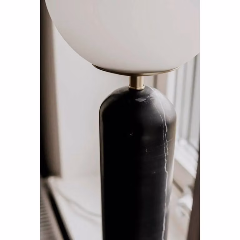 Globen Lighting Lampada da tavolo Torrano, Nero, Soggiorno / Sala da pranzo, Pietra, Design, Lampada da tavolo