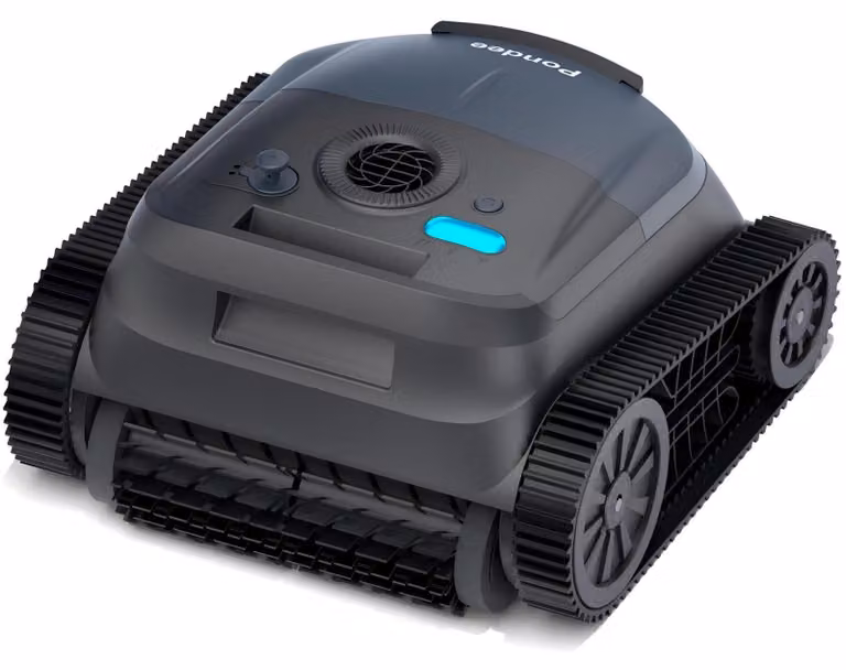 Robot per piscina Accu Mat, nero e blu - Aspirapolvere automatico per piscine - Autonomia di 180 minuti