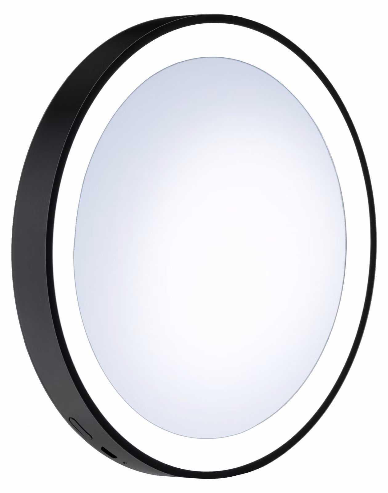 Smedbo OUTLINE - Specchio da bagno con ventosa, illuminazione LED, modello X7, colore nero, codice prodotto FB625