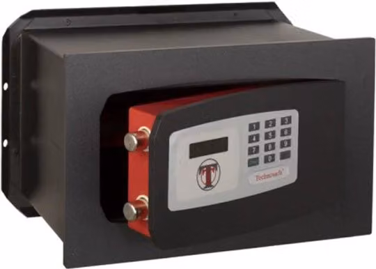 Cassaforte elettronica da muro Technomax in acciaio nero H: 21 cm, L: 34 cm, P: 20 cm
